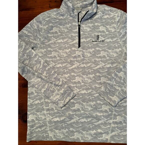 Cutter & Buck Traverse Stretch Eco Camo Quarter Zip Ponte Vedra size L - Picture 6 of 7